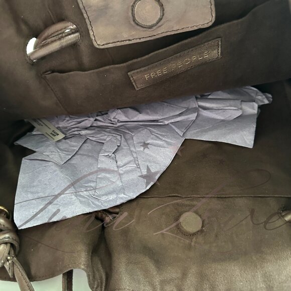 FREE PEOPLE Head Over Heels Tote / Shoulder Bag In Espresso NWT - Picture 8 of 10